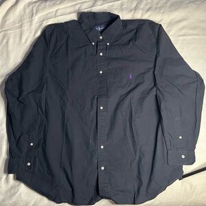 Ralph Lauren Black Button Down Shirt